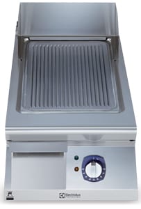 ribbed brushed chrome fry top electrolux professional